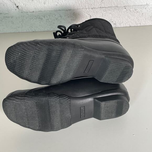 Sperry® woman's Saltwater Seacycled™ Duck Boots black 6. - Picture 3 of 10